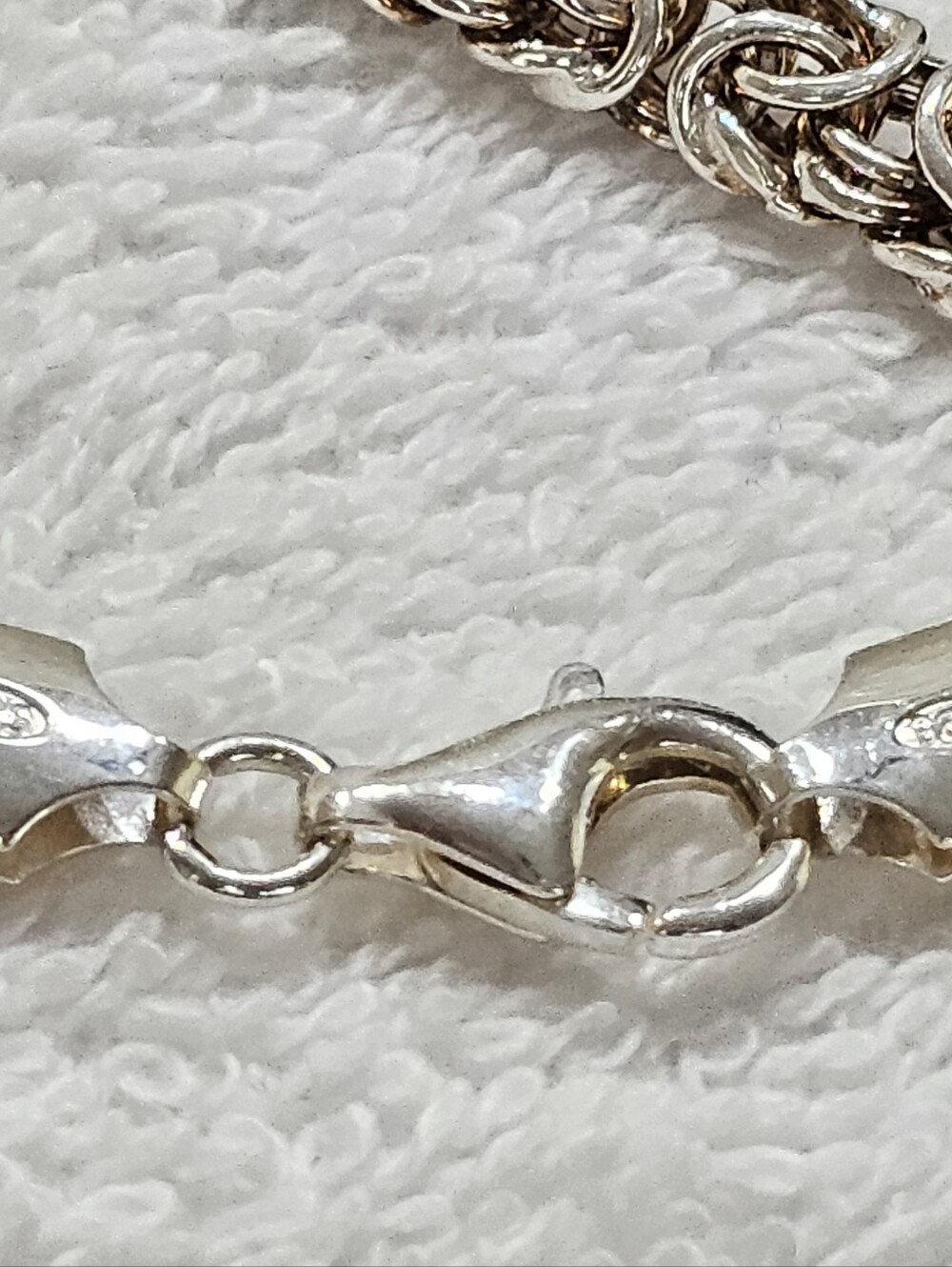Lirm Italy 925 Silver Byzantine Bracelet 7" - Picture 9 of 13
